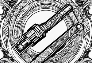 light saber tattoo idea