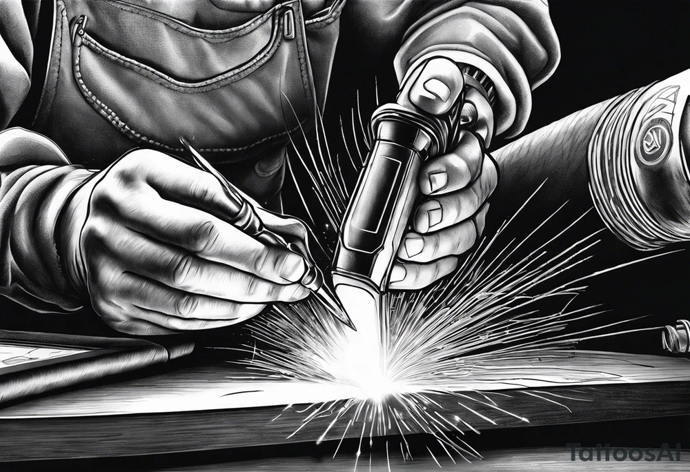 Tigwelding,migwelding,arcwelding,sparks,power tools tattoo idea Tigwelding,migwelding,arcwelding,sparks,power tools tattoo idea
