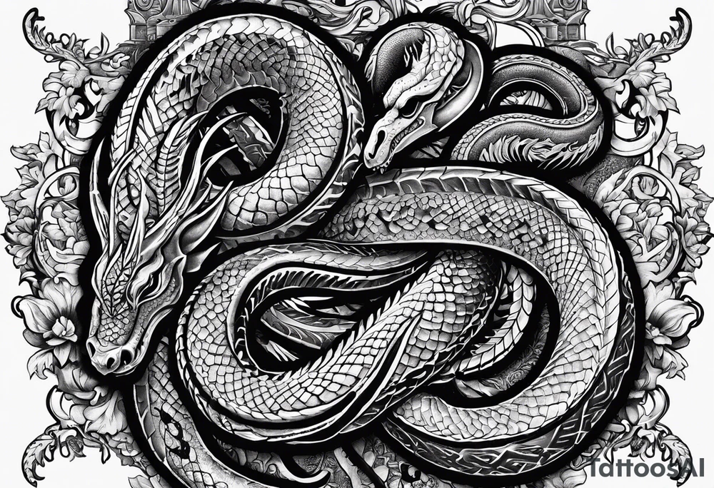 tread on serpents and scorpions, and over all the power of the enemy: and nothing shall by any means hurt you tattoo idea