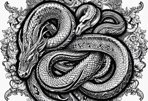 tread on serpents and scorpions, and over all the power of the enemy: and nothing shall by any means hurt you tattoo idea