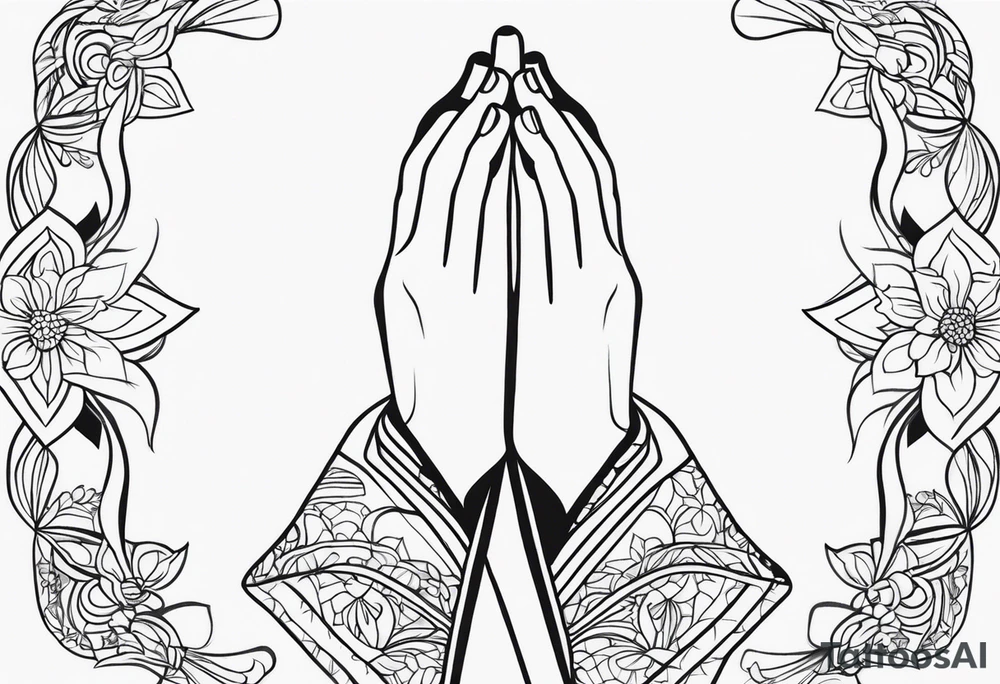 PRAYING HAND tattoo idea