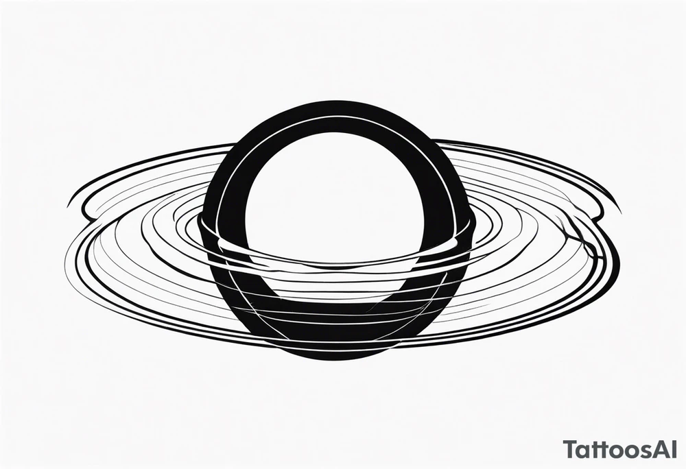 Saturn with infinity symbols tattoo idea