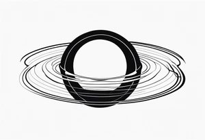 Saturn with infinity symbols tattoo idea