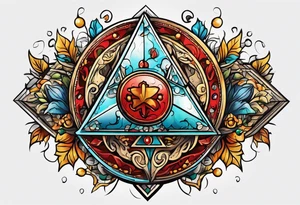 a twenty sided die tattoo idea