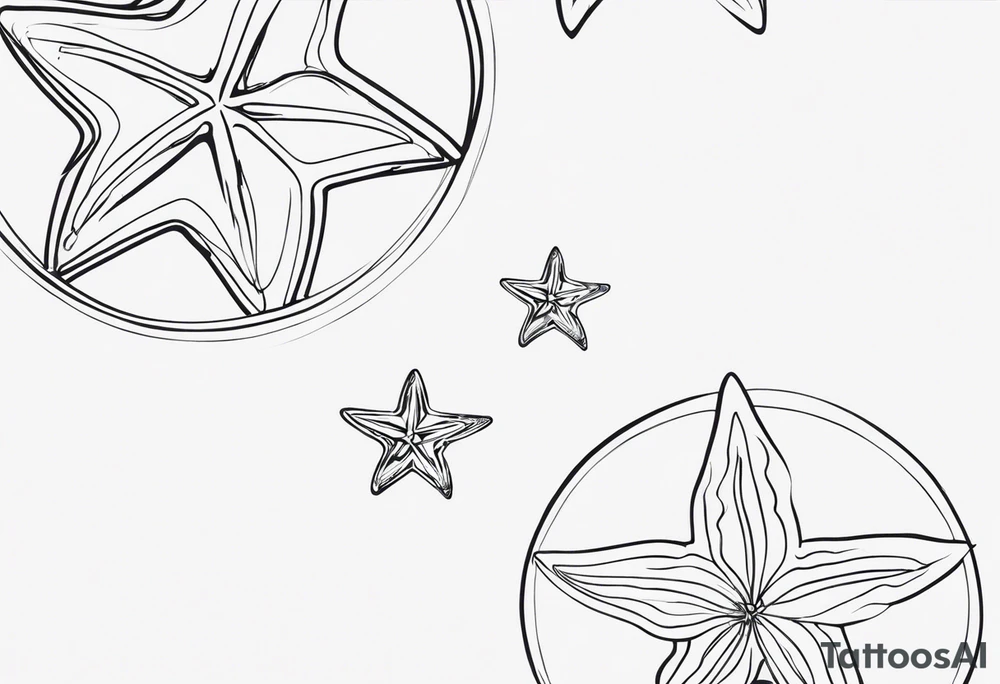 Starfish bracelet tattoo idea