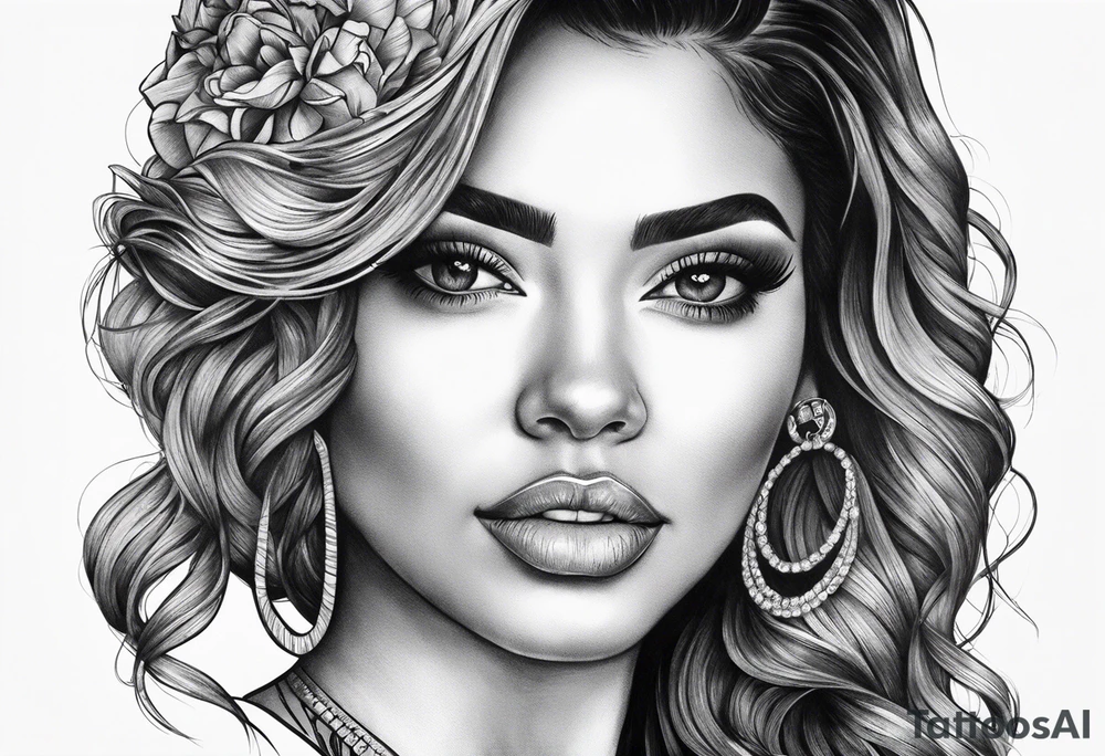 Araceli in cursive tattoo idea