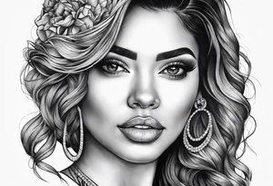 Araceli in cursive tattoo idea