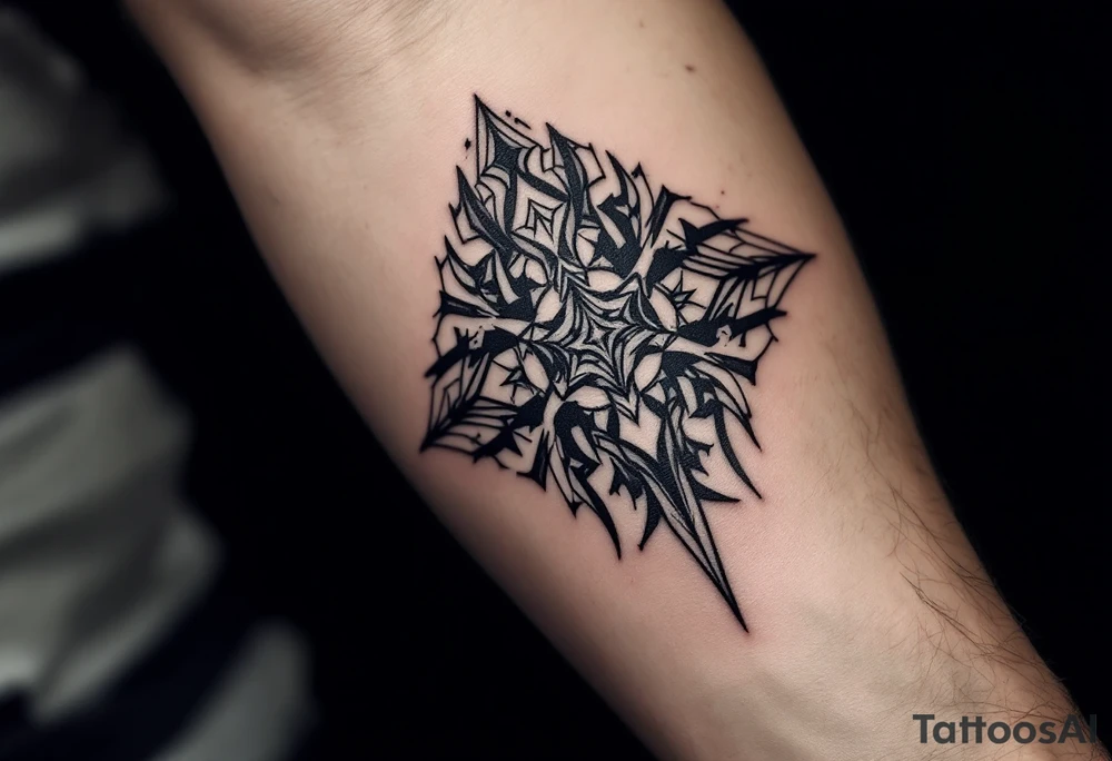 corbeau tribal tattoo idea