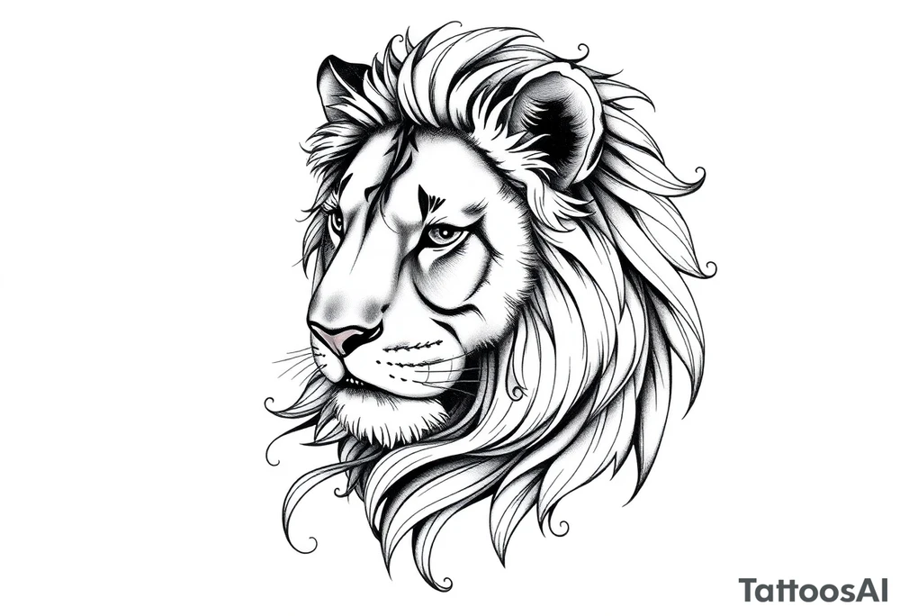 Mom lion tattoo idea
