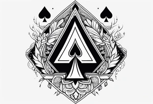 simple,queen of spades,penis tattoo idea