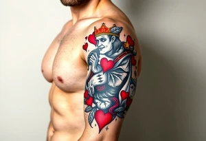 poker
king of hearts
love tattoo idea