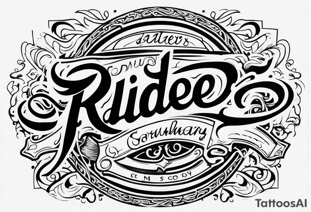 RIDER tattoo idea