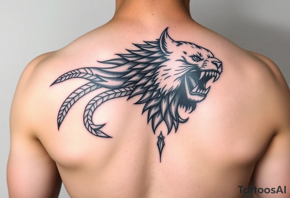 Freya nordycka bogini piękny tatuaż skrzydła klatka piersiowa pomysł tattoo idea