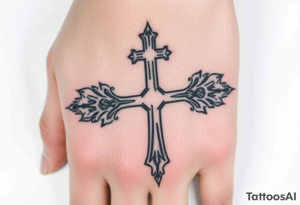 Cross roads tattoo idea