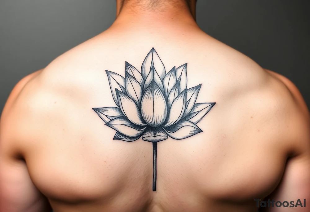 Lotus flower tattoo idea