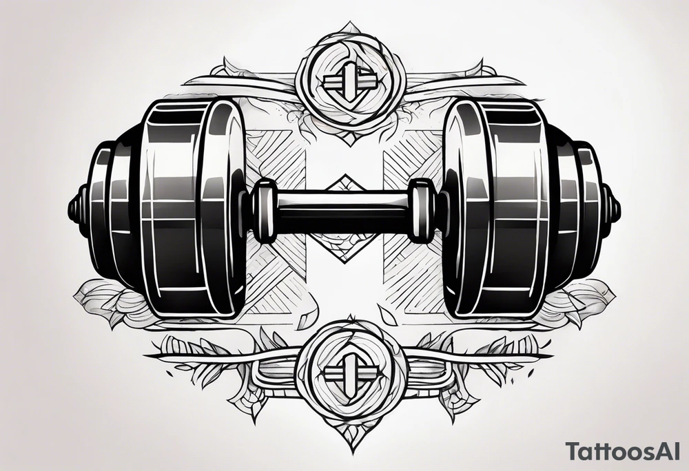 Dumbell tattoo idea
