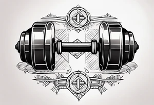 Dumbell tattoo idea