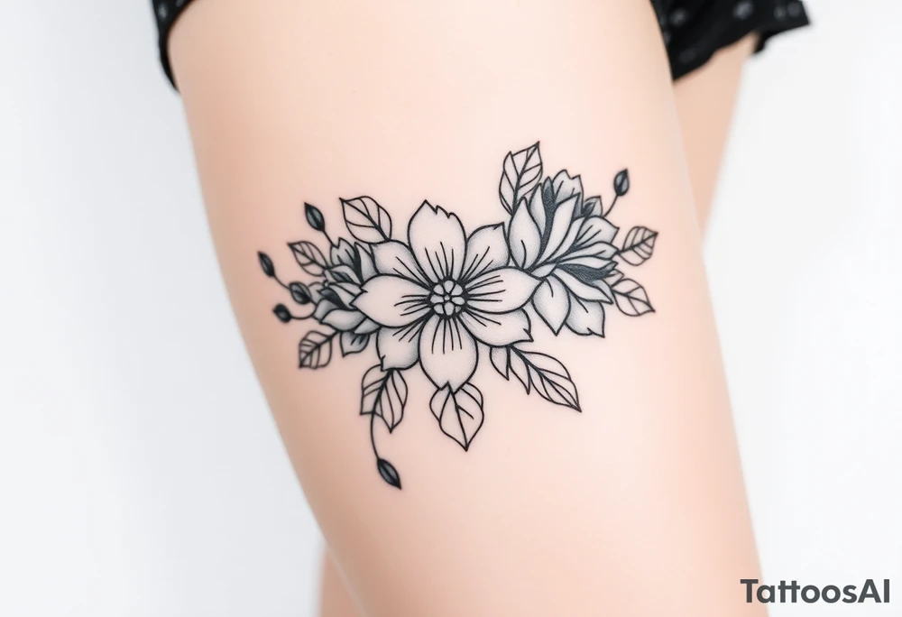 Flowers tattoo idea