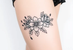 Flowers tattoo idea