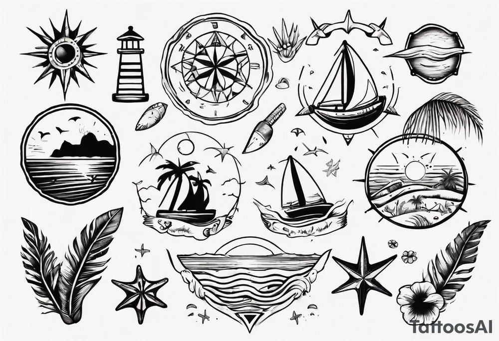 beach tattoo idea