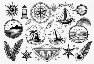 beach tattoo idea
