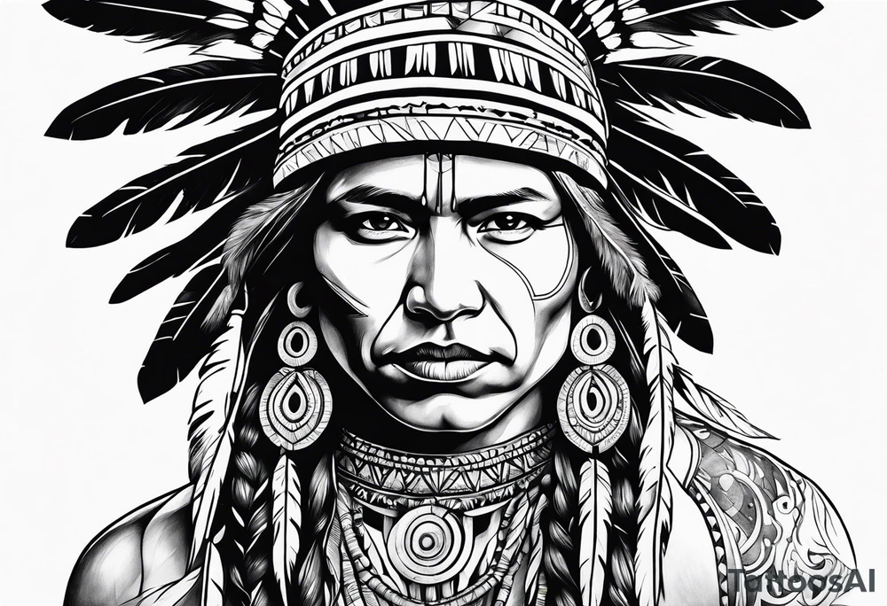Native American tattoo idea