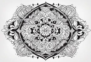 цветок обвивающий ключицу tattoo idea