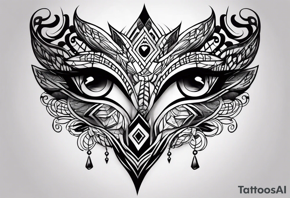 tattoo that goes all around the wrist with a ton off eyes tattoo idea