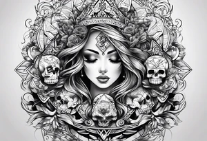 Konzept Tattoo, no skulls, no flames tattoo idea