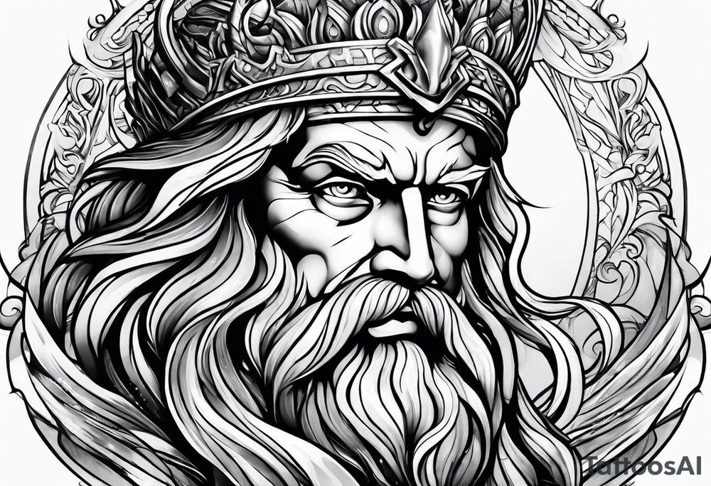 poseidon water tattoo tattoo idea