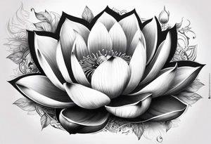 İçerisinde kaplan gül lotus çiçeği ay ve kral tacının bulunduğu dirsekten aşağı bir dövme tasarımı tattoo idea