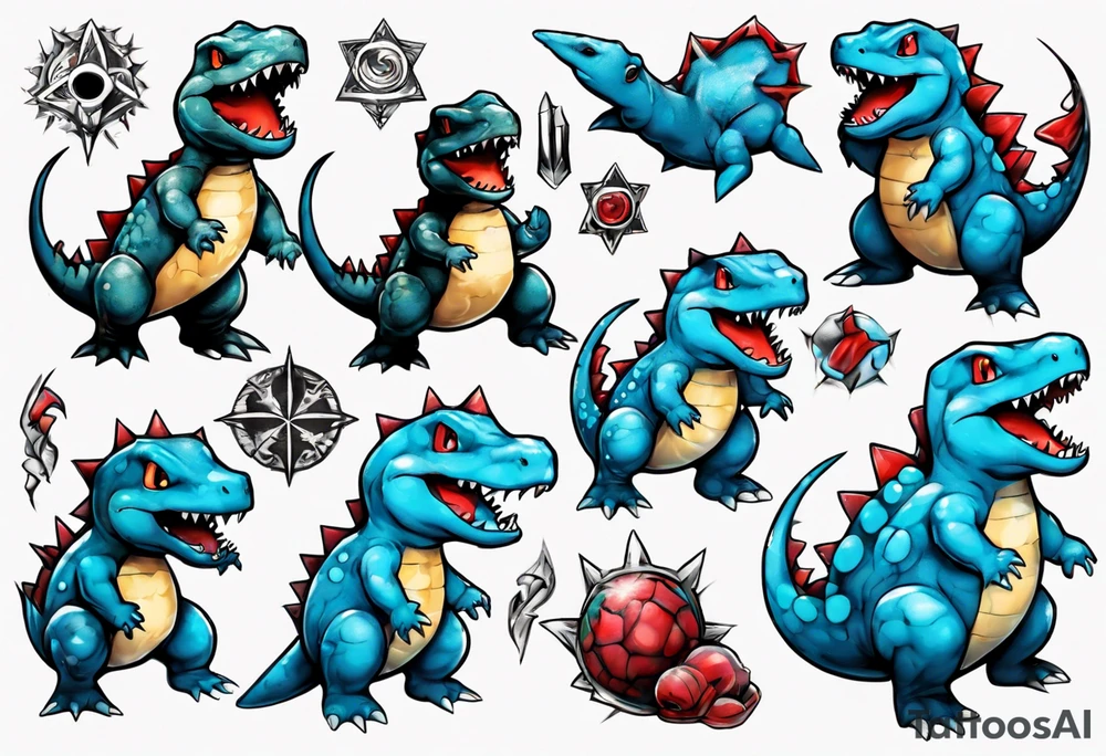 totodile tattoo idea