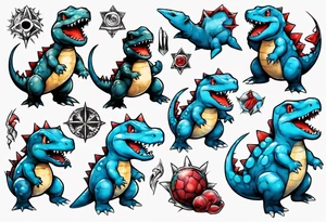 totodile tattoo idea