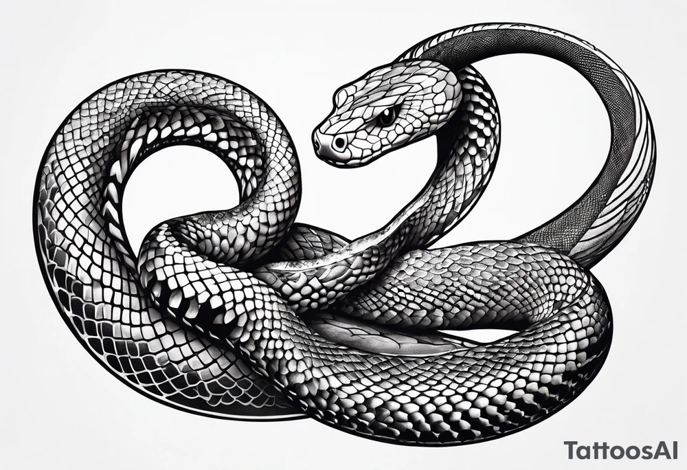 Snake black tattoo idea