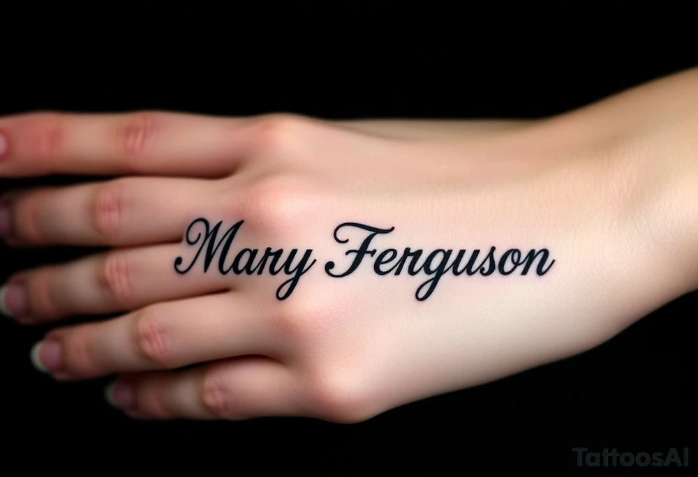 Mary Ferguson tattoo idea