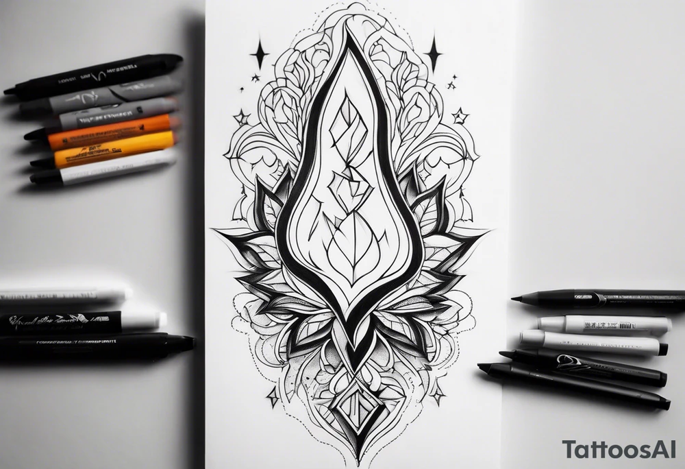White lightning on hand tattoo idea