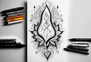 White lightning on hand tattoo idea