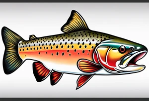 cutthroat trout tattoo idea