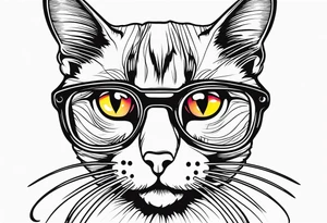 Schrodinger cat tattoo idea