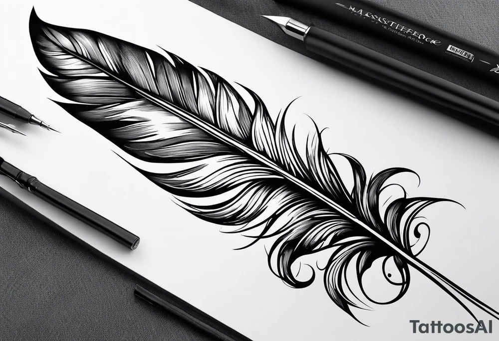 Feather tattoo idea