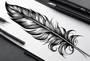 Feather tattoo idea