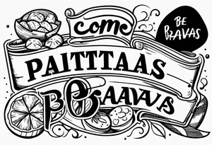 come on patatas be bravas tattoo idea