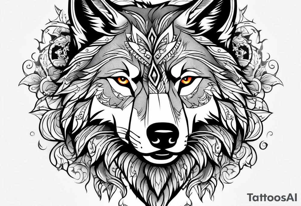 Lobo wolf for a male tattoo tattoo idea