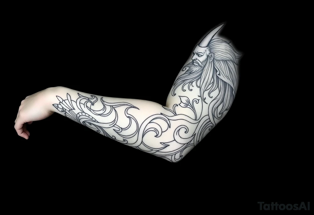 sea ​​gods tattoo idea