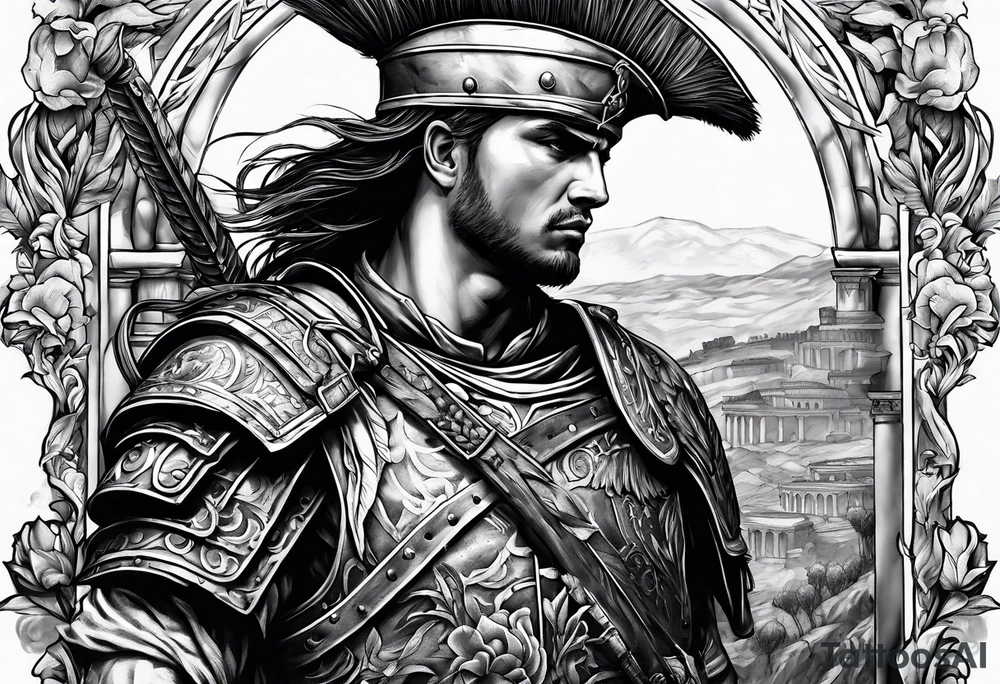 Battlefield soldier roman death tattoo idea