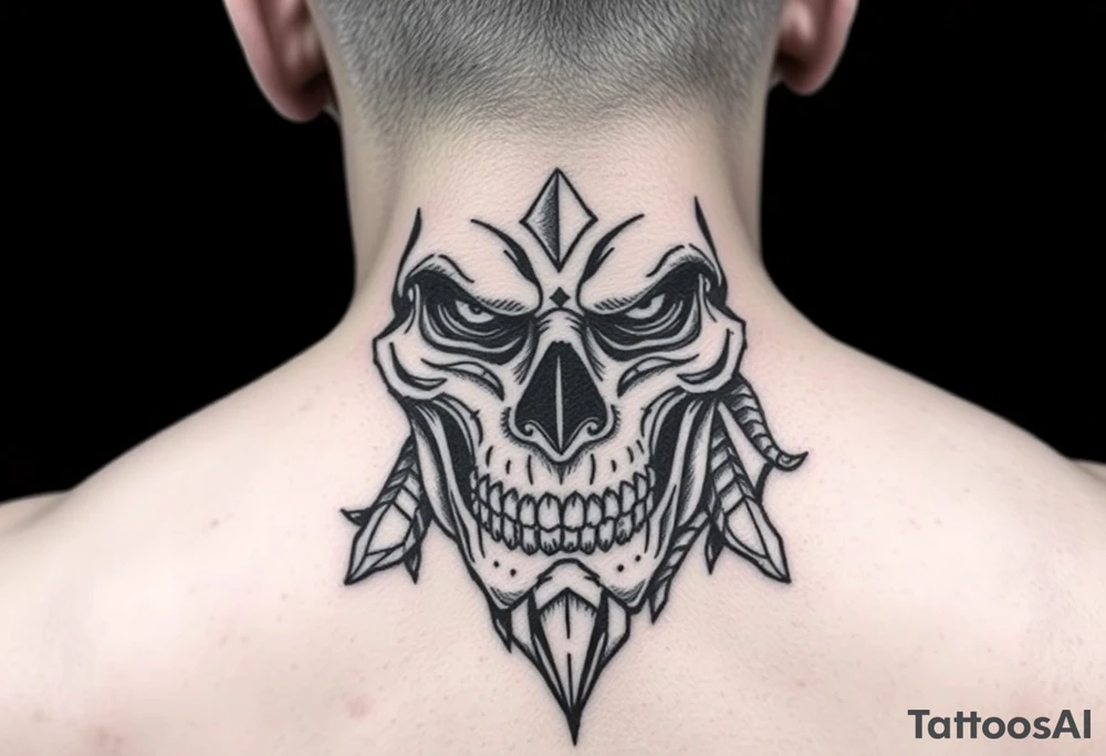 Face shot for platos leg sleeve tattoo idea