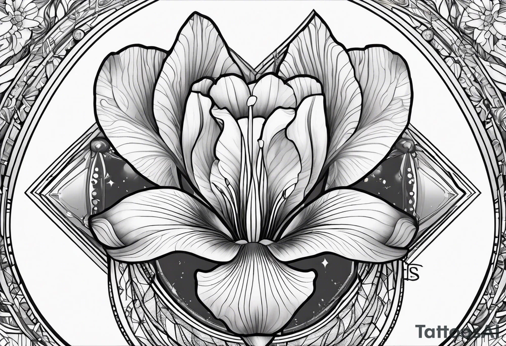 Goddess iris tattoo idea