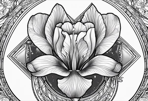Goddess iris tattoo idea