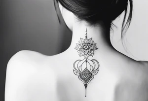 women’s spine tattoo tattoo idea