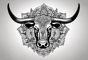 cybersigilism mean Longhorn with state of texas behind it 
With “512” on top of head tattoo idea